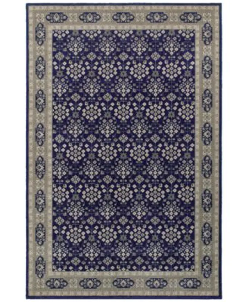 Jhb Design Tidewater Lillahan Navy Grey Area Rugs