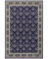 Jhb Design Tidewater Lillahan Navy Grey Area Rugs