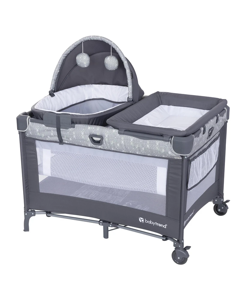 Baby Trend Nursery Den Playard with Snooze Pod and Flip Over Changer
