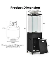 Sugift 41 000 Btu Propane Patio Heater with Metal Hood