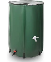 Slickblue Rain Barrel Water Collector Rainwater Storage Container 100 Gallon