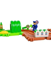 Slickblue Train Brick Set with Wheels – Plastic Building Blocks for Imaginative Railway Adventures