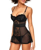 Adore Me Women's Etty Babydoll & G-String Set Lingerie