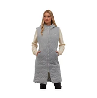 Bench Dna Women's Recca Honeycomb Quilted Maxi Vest