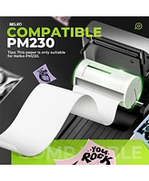 Nelko Genuine Self-Adhesive Thermal Printer Stickers, Compatible with PM230 Mini Sticker Printer, 54mmx3.5m, 3 Rolls