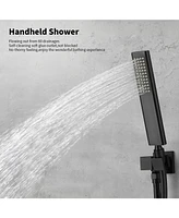 Slickblue Waterfall Tub and Shower Faucet Set For Rain Shower System