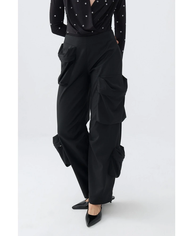 Nocturne Women's Pants with Cargo Pockets