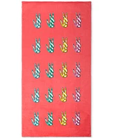 Lacoste Home Multi Croc Cotton Beach Towel, 36" x 72"