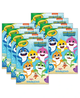 Crayola Baby Shark Coloring Book, 8 Pack