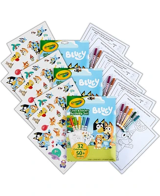 Crayola Bluey Color Sticker Activity Set, Pack of 3