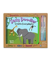 The Pencil Grip Daily Doodler Activity Book-Wild Animals Cover