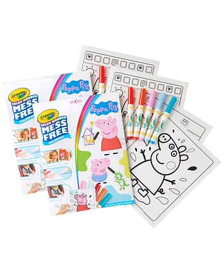 Crayola Color Wonder Mess Free Coloring Pad Markers, Peppa Pig, 2 Sets