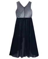 Speechless Big Girls Chiffon Skirt with Criss Cross Maxi Dress