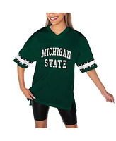 Gameday Couture Women's Green Michigan State Spartans Until Kickoff Rhinestone Fashion T-Shirt