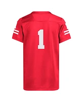 Adidas Big Boys and Girls 1 Scarlet Nebraska Huskers Replica Jersey