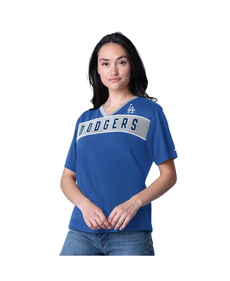 Starter Women's Royal Los Angeles Dodgers Game Day V-Neck T-Shirt