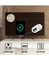 gaomon Nightstand with Usb Ports and Storage Cabinet - End Table with Charging Station