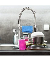 Slickblue Single-Handle Pull-Down Kitchen Faucet with 360° Swivel, Stainless Steel