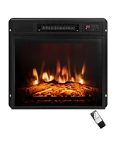 Sugift 18 Inch Electric Fireplace Inserted with Adjustable Led Flame