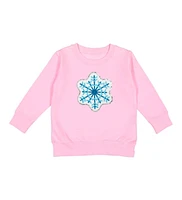 Sweet Wink Toddler Girls Snowflake Patch Sweatshirt