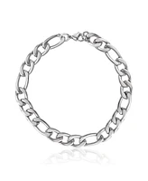 Lucky Brand Stainless Steel Figaro Chain & Bracelet Set - Classic Jewelry for Men