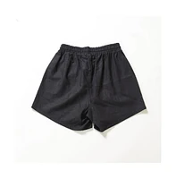 Poplinen Plus Rita Linen Shorts