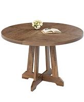 gaomon Round Dining Table for 4-6 People, 47 Inch Farmhouse Kitchen Table