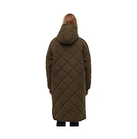 Bench Dna Women's Genie Diamond Quilted Midi Parka