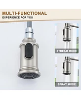 Casainc Single-Handle Spring Pull-Down Kitchen Faucet Single Hole 1.8 Gpm