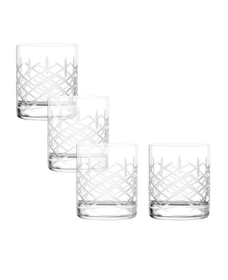 Stolzle Lausitz Club Whiskey Single Old Fashioned Glasses, Set of 4