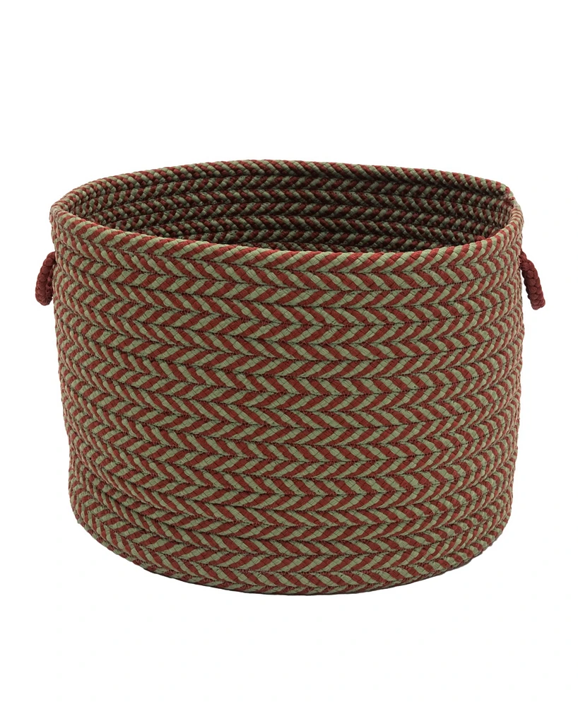 Colonial Mills Holiday Chevron Jumbo Basket