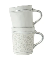 Closeout! Laura Ashley Artisan Set of 2 Mugs, Service for 2