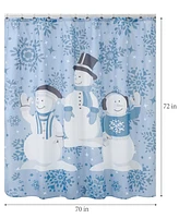 Home for the Holidays Singing Snowman Christmas Bathroom Accessory 17 Piece Set