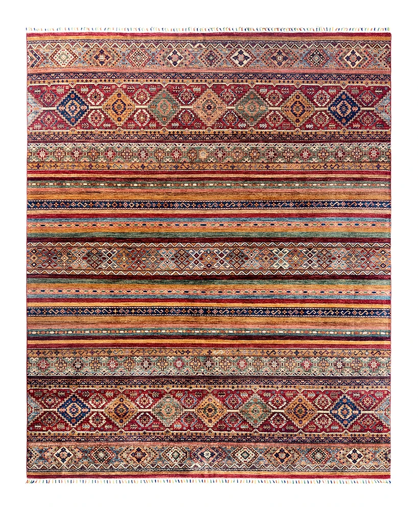 Adorn Hand Woven Rugs Tribal M1999 8'1"x10' Area Rug