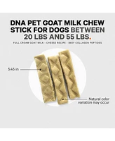 Dna Pet Goat Milk Chew Sticks for Dogs Supplement - High Protein, Beef Collagen, Cheese & Probiotics