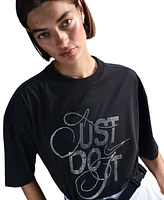 Nike Women's Sportswear Rhinestone Logo T-Shirt