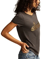 Lucky Brand Women's Cotton Cheers Crewneck Tee