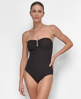 Dkny Women's Shirred One-Piece Swimsuit