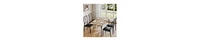 gaomon Dining Table Set for 4, Kitchen with Upholstered Bench, Room 4-6 Cozy Cushion, 3 Piece