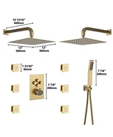 Casainc Single Handle 1-Spray Thermostatic 4-function Shower Faucet