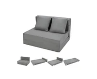 gaomon Folding Sofa Bed, Foldable Couch Bed with Pillow, Convertible Sleeper Chair Folding Sofa Mattress