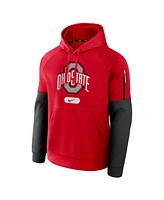 Nike Men's Scarlet Ohio State Buckeyes Fitness Performance Pullover Hoodie