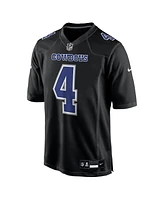 Nike Men's Dak Prescott Carbon Black Dallas Cowboys Fashion Game Jersey