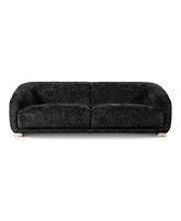Furniture of America 88" Waxley Chenille Slope Arm Sofa