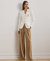 Lauren Ralph Plus Stretch Jersey Wide-Leg Pants