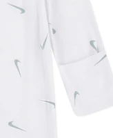 Nike Baby Essentials Viscose Long-Sleeve Footed Coveralls, 2 Pack