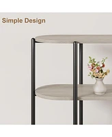 gaomon 47.2" Inch Console Table, 3 Tier Industrial Metal Sofa Table