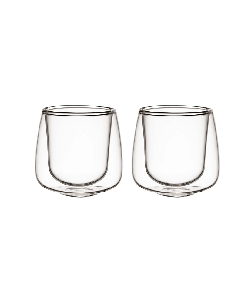 Villeroy & Boch Artesano Hot Cold Beverages Small Insulated Espresso Tumbler, Set of 2