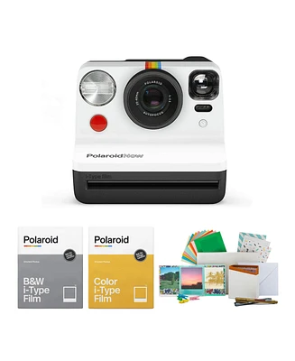 Polaroid Now Vf i-Type Instant Camera (B&W) Bundle with Film &Accessories