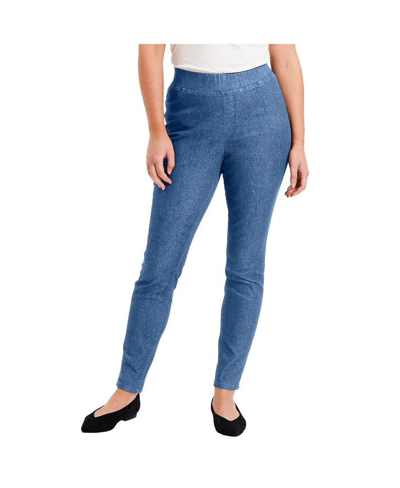 June + Vie Plus Size June + Vie Contour Denim Skinny Jean